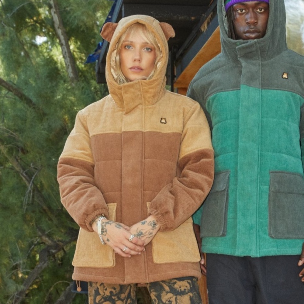 🐻 TF Bear-Ear Corduroy Puffer Jacket